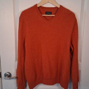 Cashmere Sweater Men's Extra Large V-Neck Long Sleeve 100% Cashmere